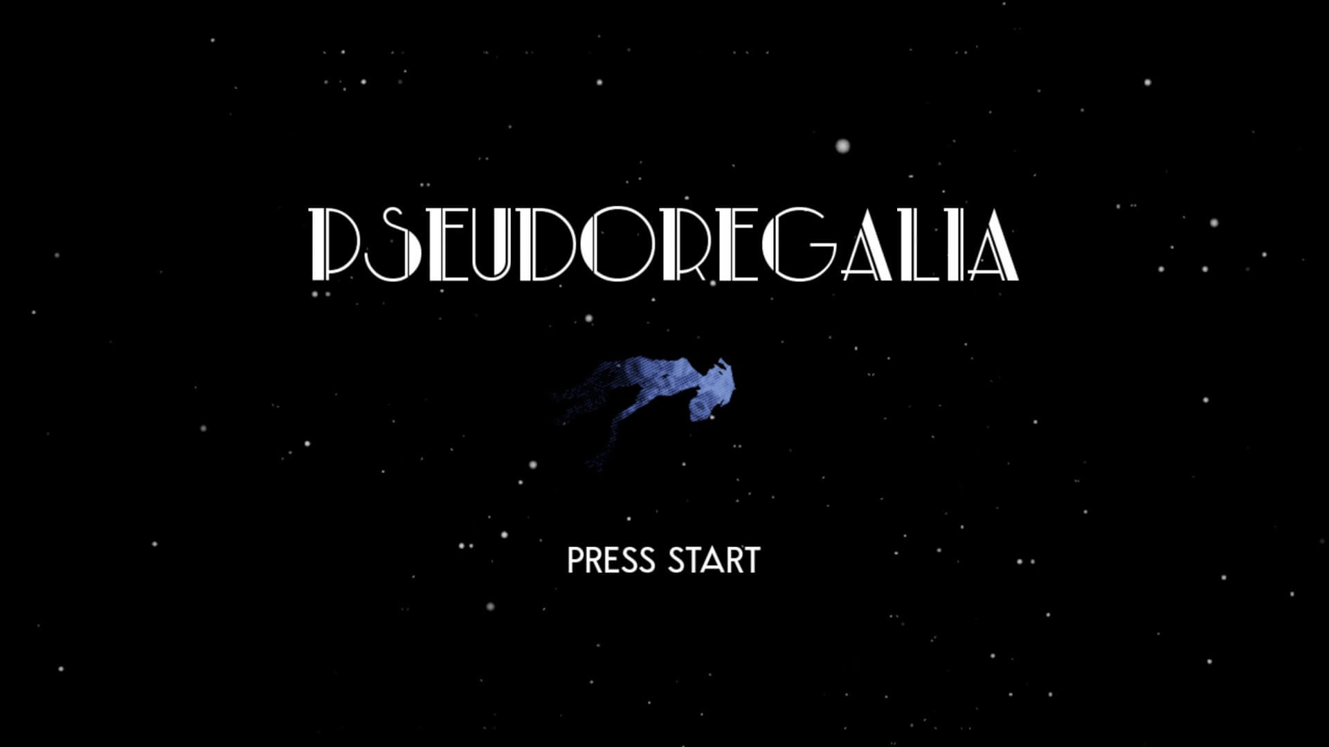 ゲーム「Pseudoregalia」のタイトル画面